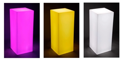 Светильник Колонна 30х50 питание от АКБ, RGB