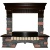 Каминокомплект InterFlame Экстер Rock Beige/Black (темный дуб)+Panoramic 25 в Волжском